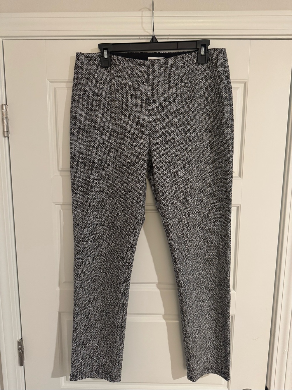 Calvin Klein Textured Gray Straight Leg Trousers